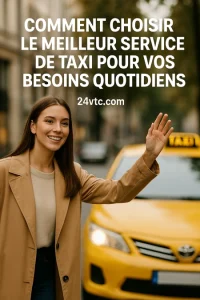 Service de taxi adapté à vos besoins quotidiens.